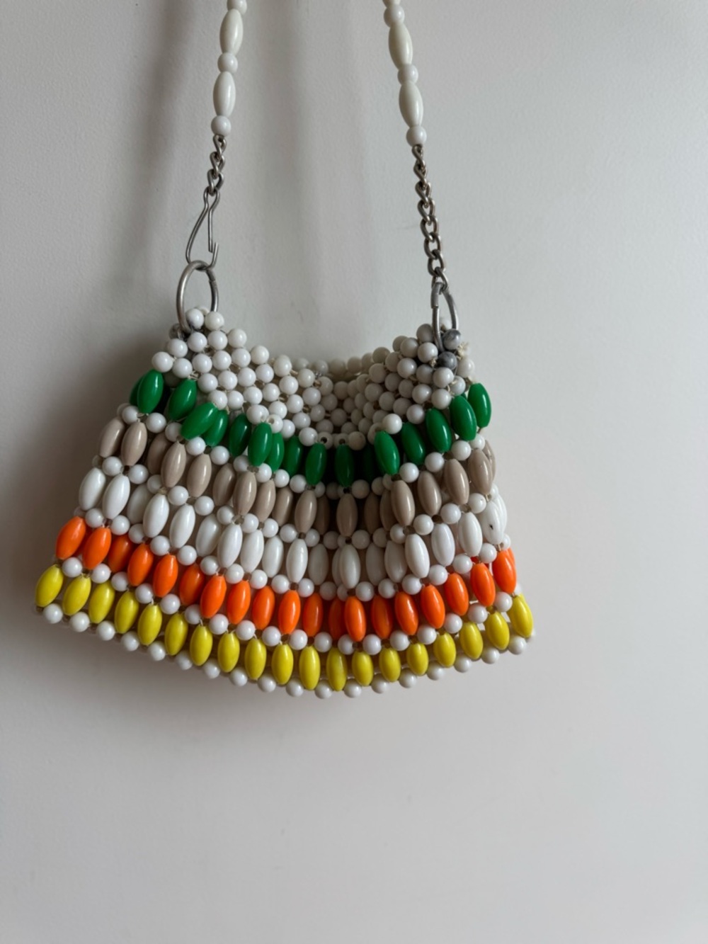 Vintage Safco Beaded Handbag Colorful Bubble Bead Purse 60s Japan Style - Picture 5 of 16